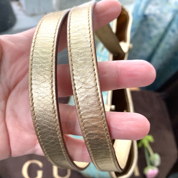 Small Gucci Monogram Guccissima Baby Blue Canvas Tote - Picture 15 of 15